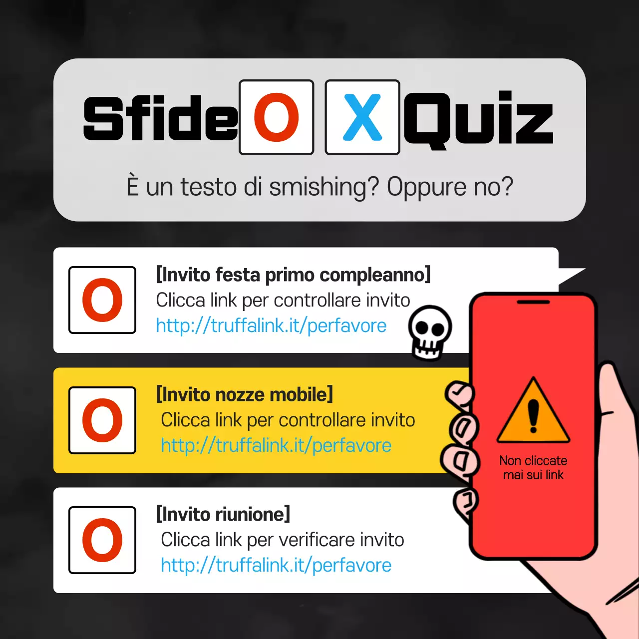 Attenzione al phishing semplice arancione