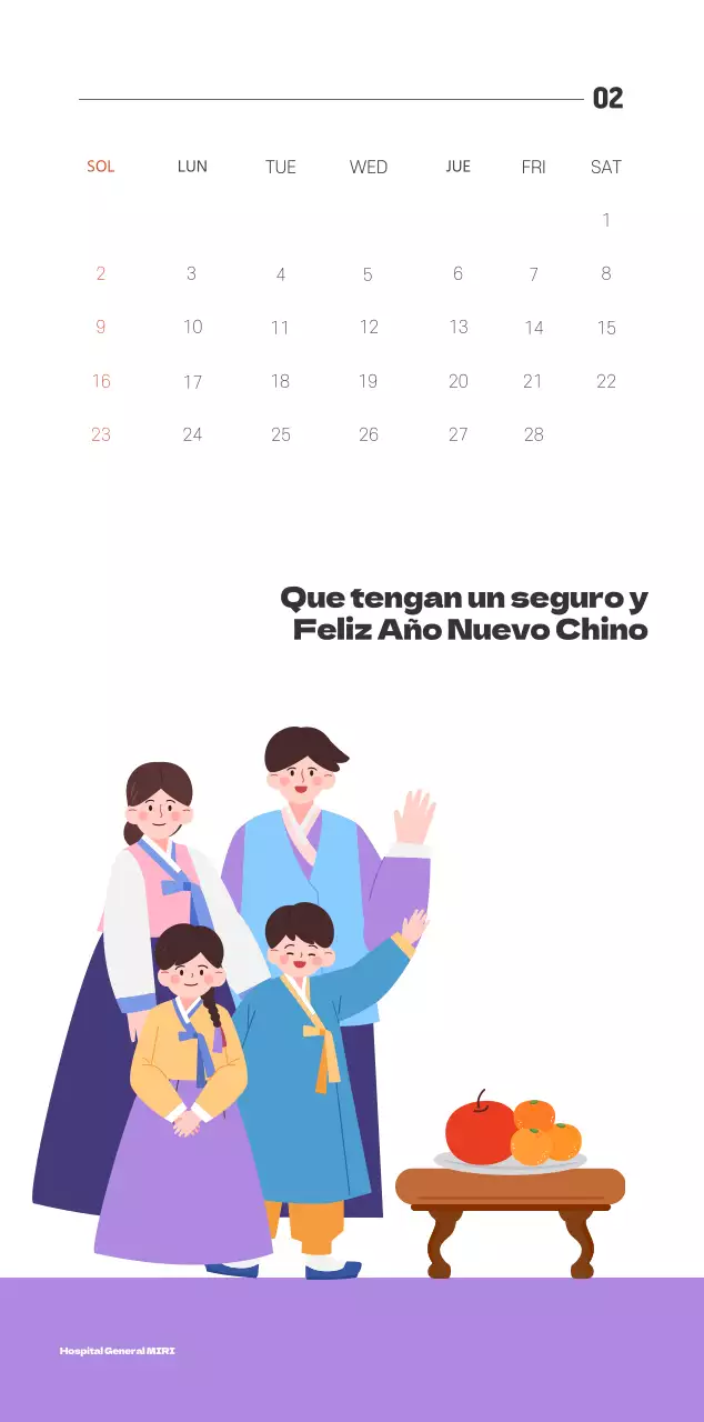 Acerca del Calendario Simple Abstracto