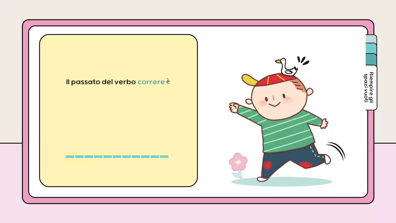 materiale di studio del quiz giocoso rosa