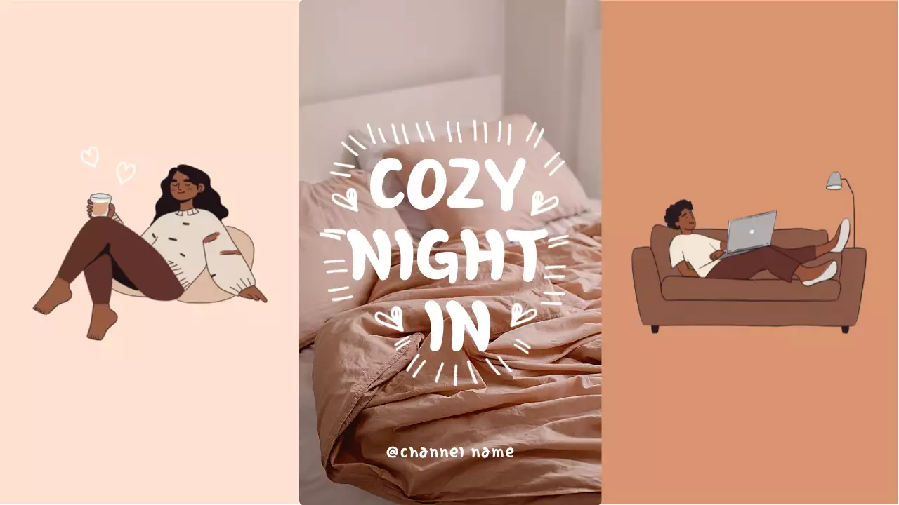 Beige Minimal Cozy Invitation YouTube Thumbnail
