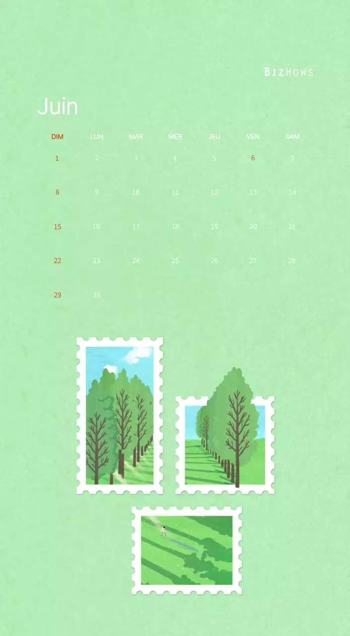 Illustrations de timbres avec un concept chaleureux