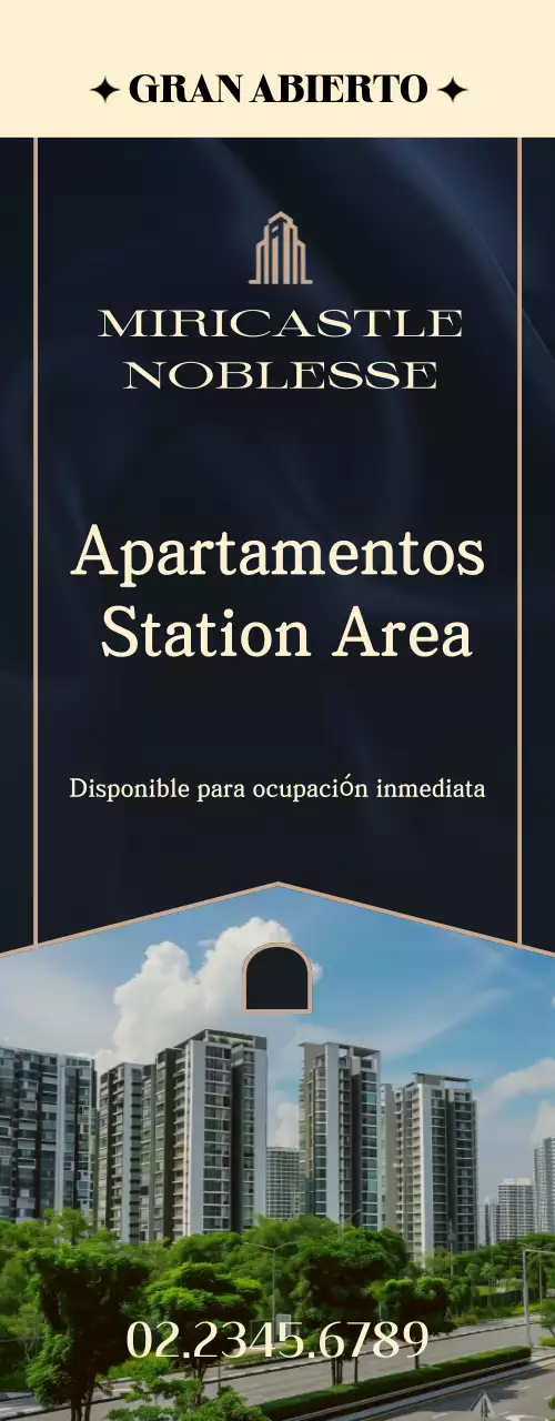 Anuncios inmobiliarios de lujo en negro