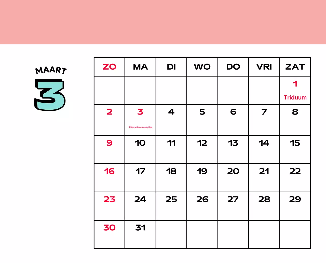 Kleurrijke kalenders met verschillende retro-illustraties