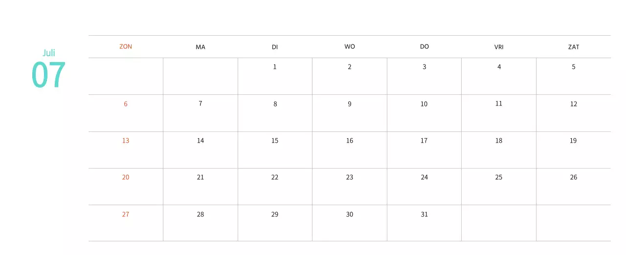 Nieuwjaarskalender met een warme geïllustreerde uitstraling