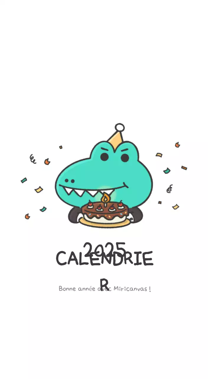 Un calendrier avec un concept d'illustration Ago mignon