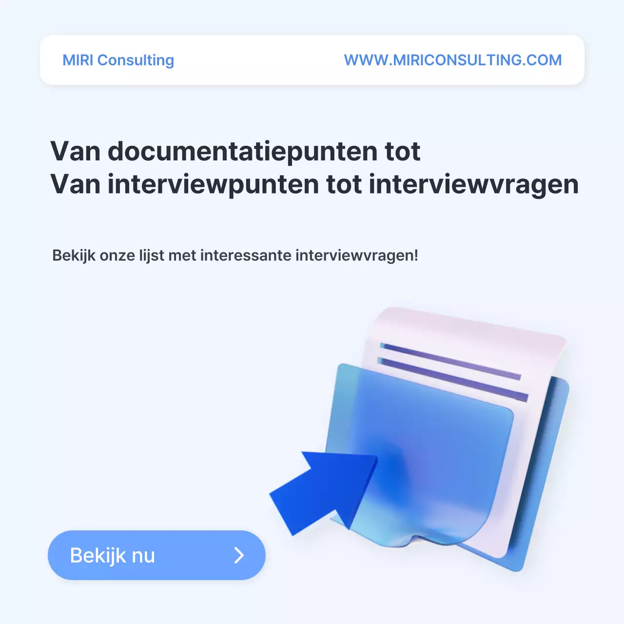 Lichtblauwe eenvoudige gids ter voorbereiding op sollicitatiegesprekken