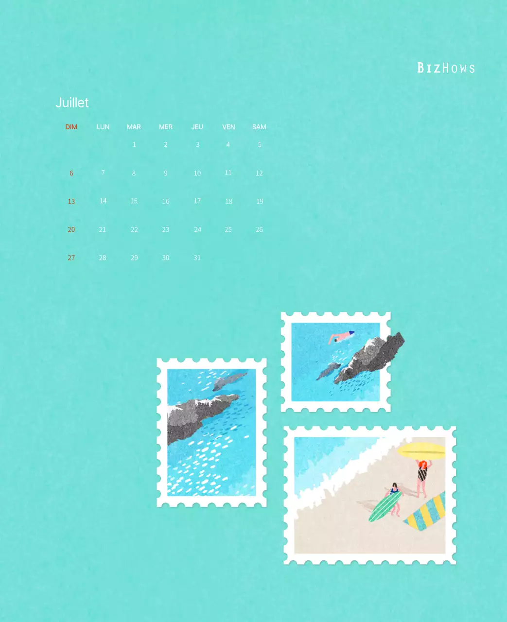 Illustrations de timbres avec un concept chaleureux