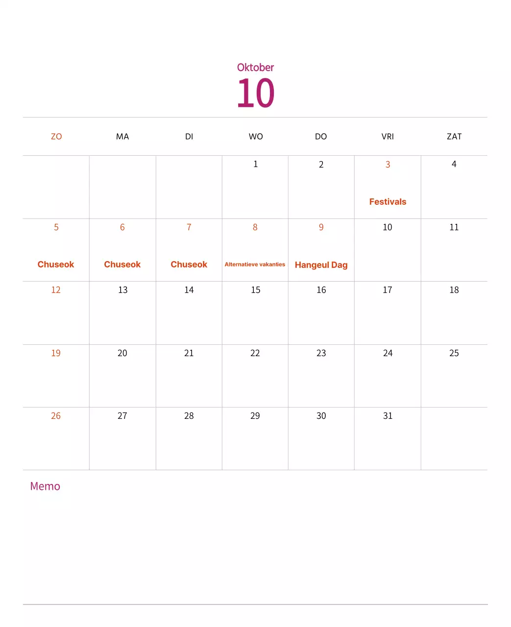 Stempelillustraties met een warm concept