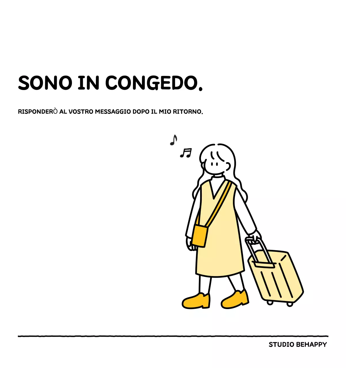 Calendario illustrato con un grazioso stile di linee