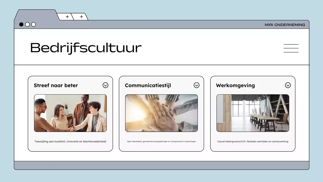 richtlijn blauwe moderne werknemer
