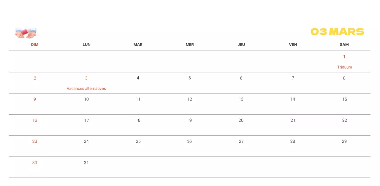 Un hôpital festif avec des illustrations sur le thème de la santé et de la famille et des accents colorés.