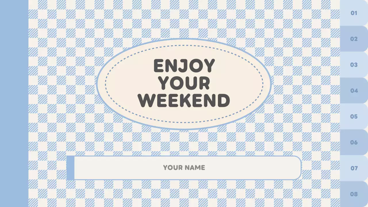 Blue Simple Class Agenda Presentation