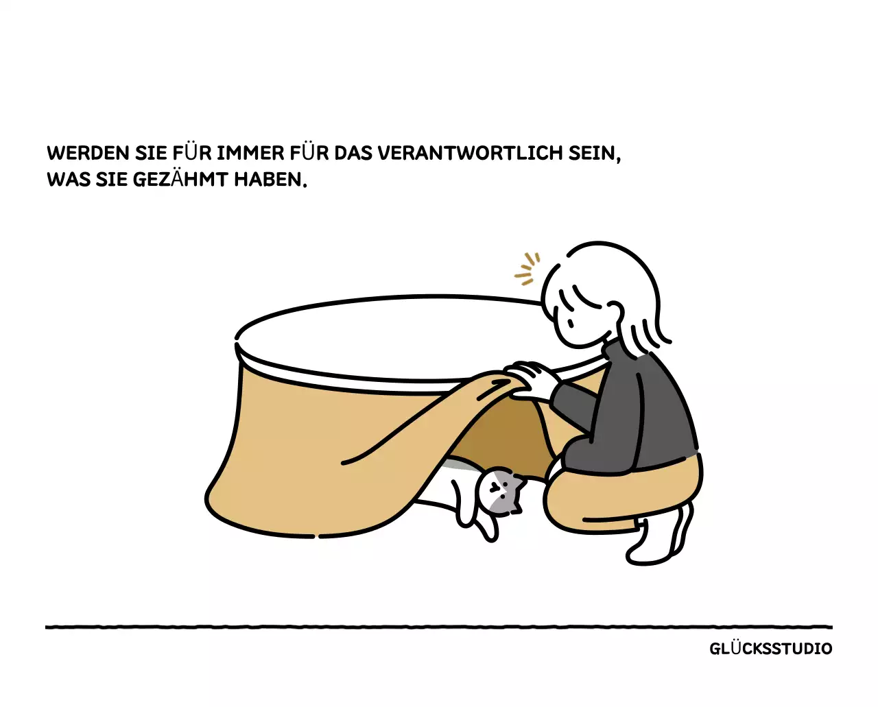 Illustrierter Kalender mit schönem Linienstil