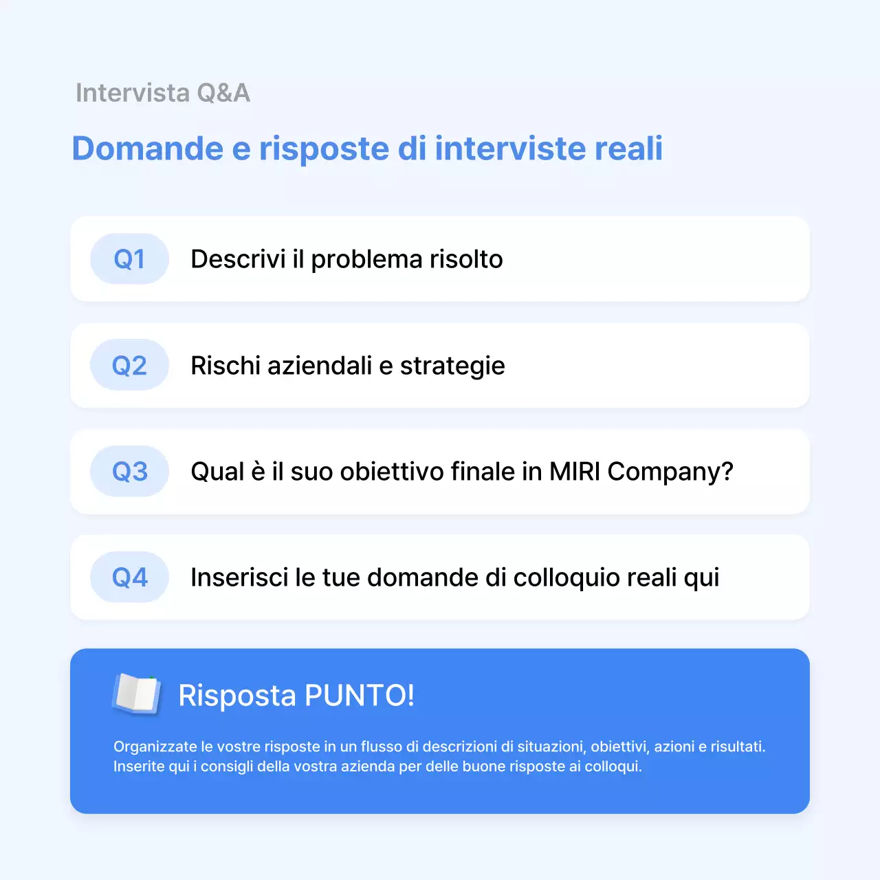 Guida alla preparazione di un colloquio di lavoro semplice e di colore azzurro