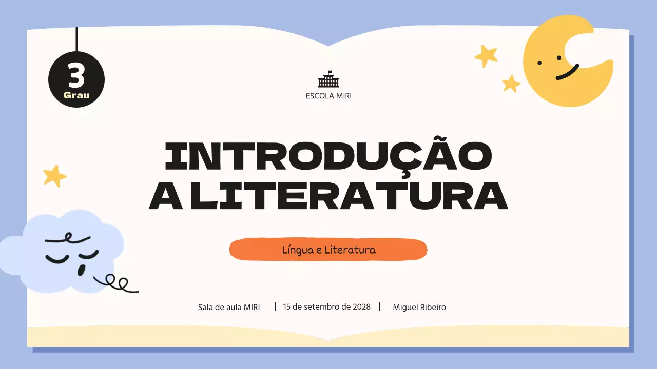 aula de literatura caprichosa azul