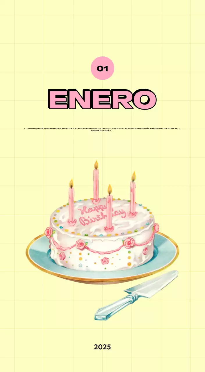 Coloridos calendarios con diversas ilustraciones retro