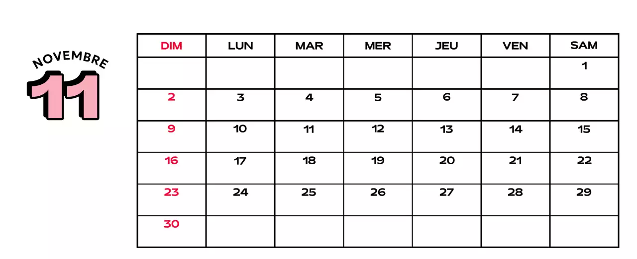 Calendriers colorés avec une variété d'illustrations rétro