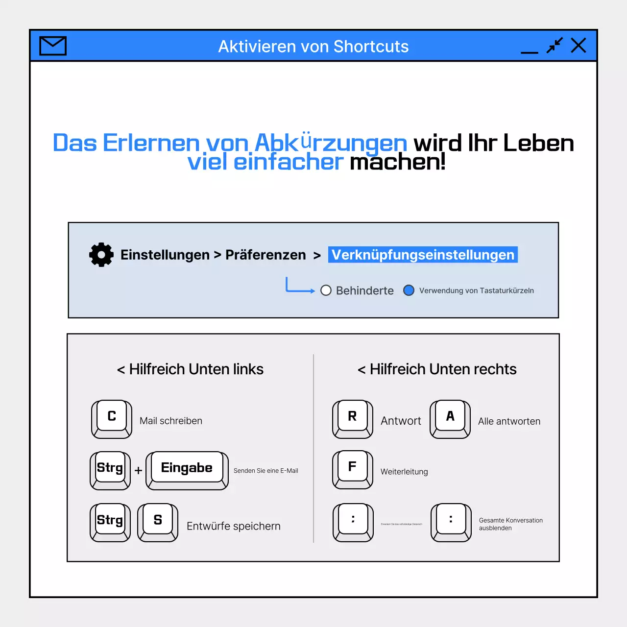 Blue Simple Email Benutzerhandbuch