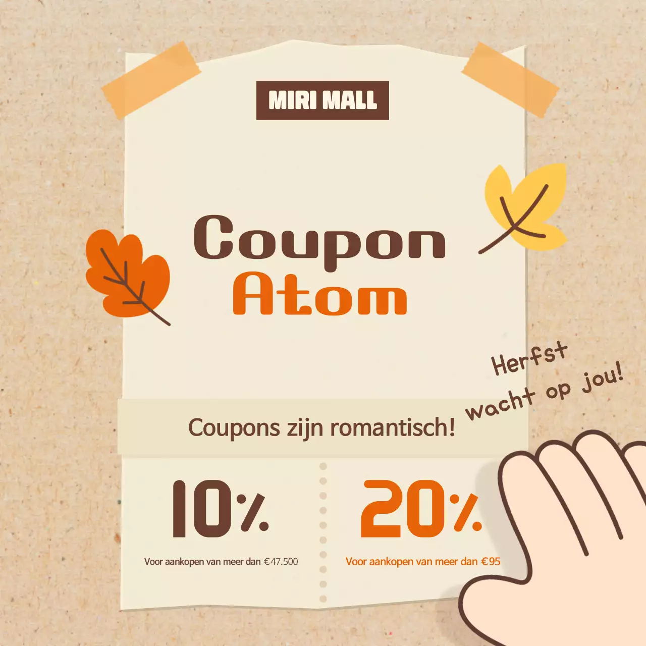 Oranje Vintage Herfstverkoop