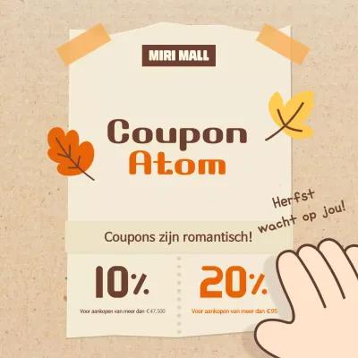 Oranje Vintage Herfstverkoop