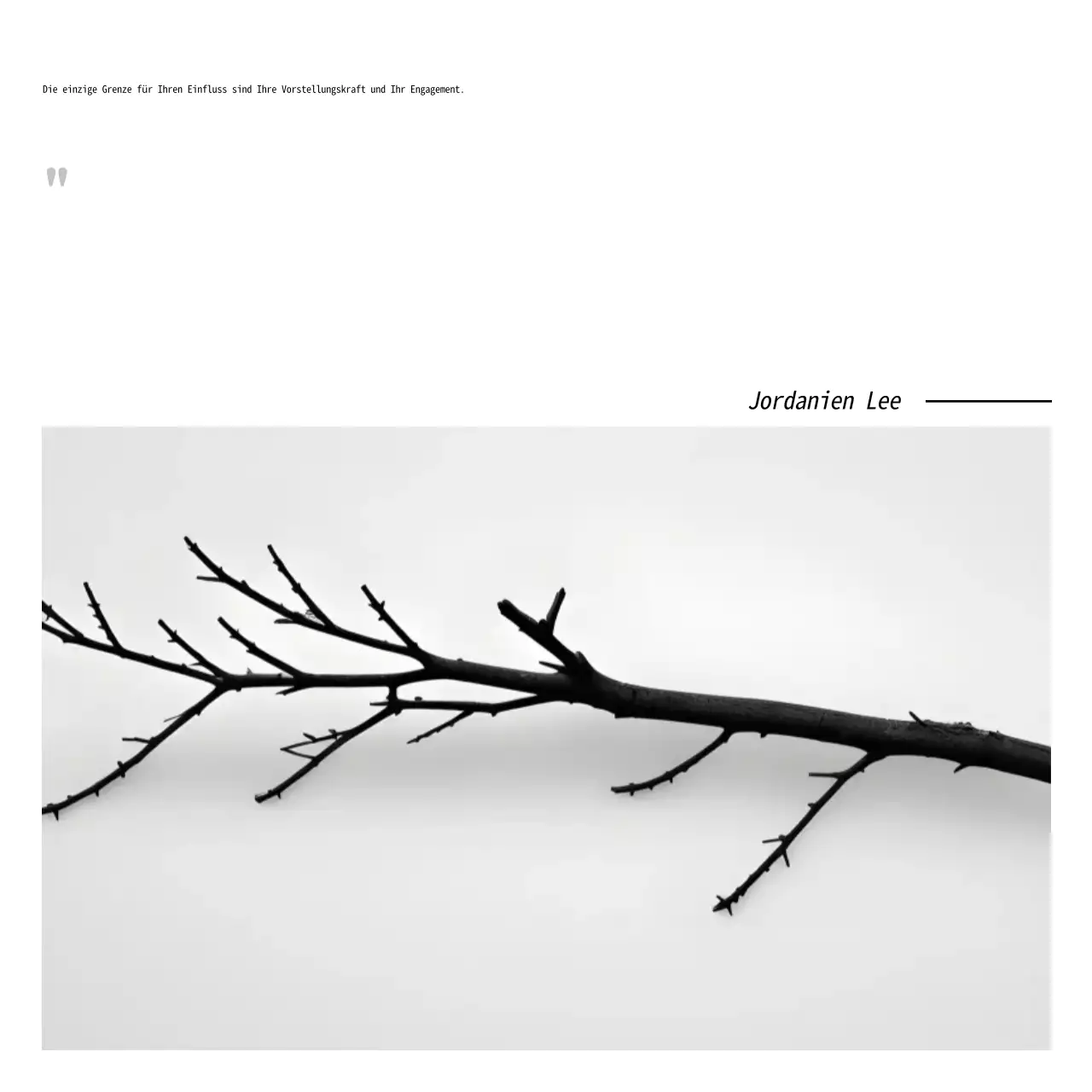 Schwarz minimalistische Inspiration Zitat Poster