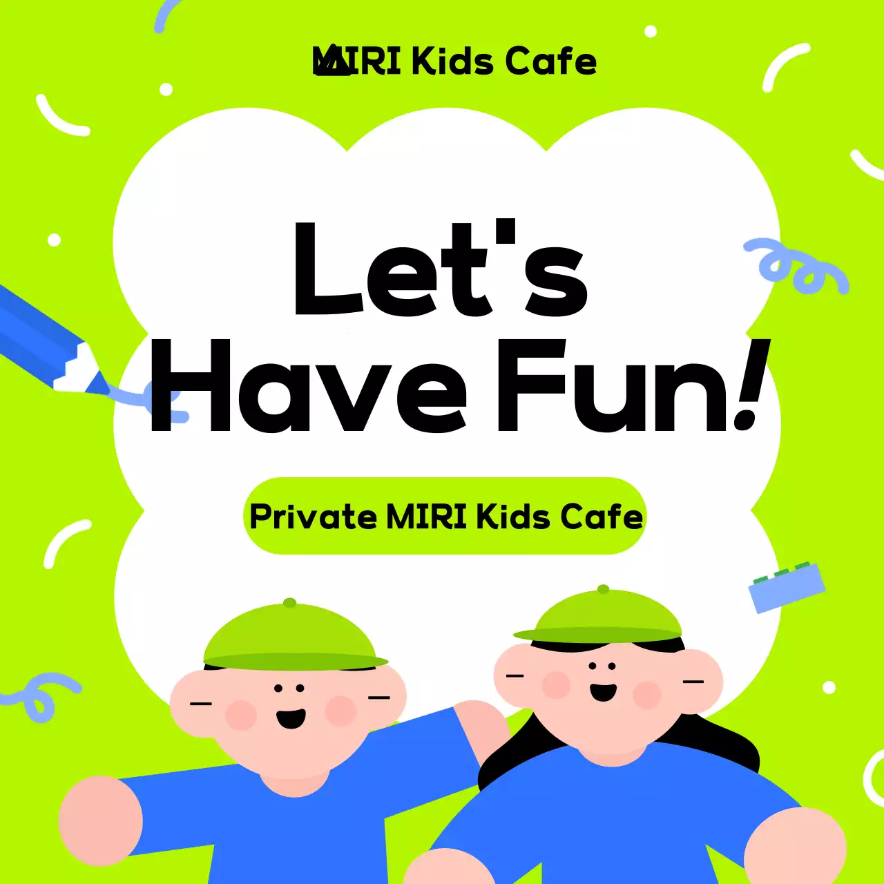 Anúncio infantil verde brincalhão Carrossel do Instagram