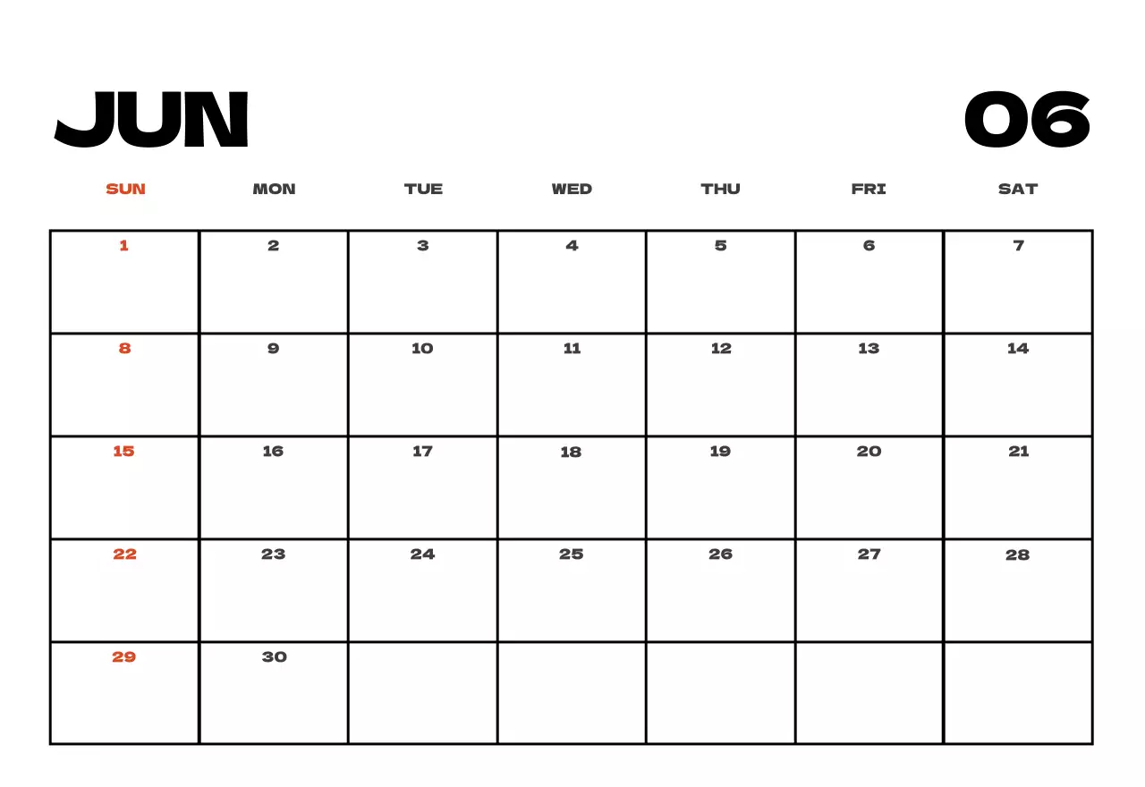 空写真すっきりカレンダーカレンダー