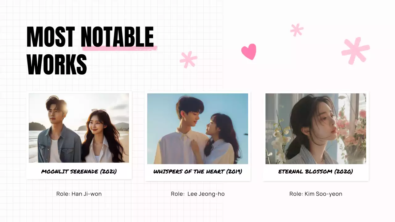 Pink Modern K-Drama Promotion Presentation