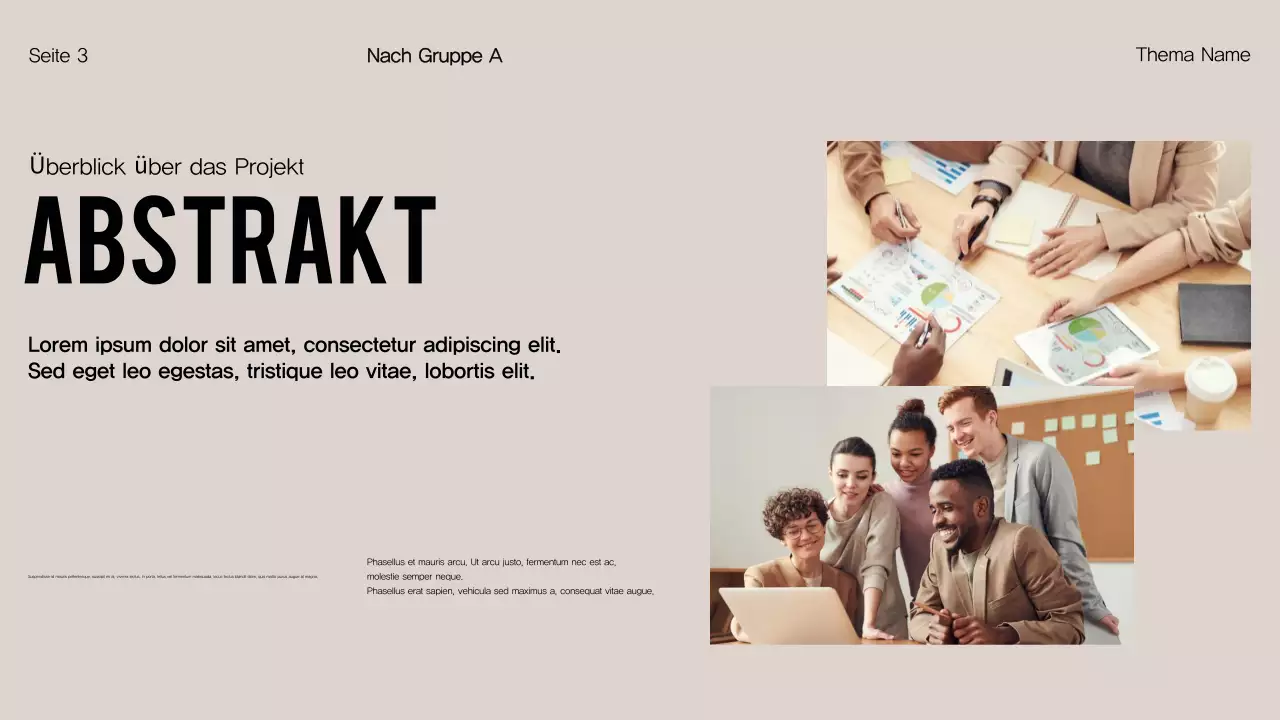 Orange Modern Group Projektübersicht Präsentation