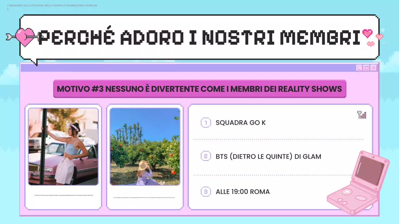 promozione fascino retrò rosa