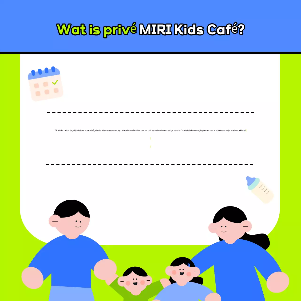 Nieuwjaarspromotie van leuke kindercafés