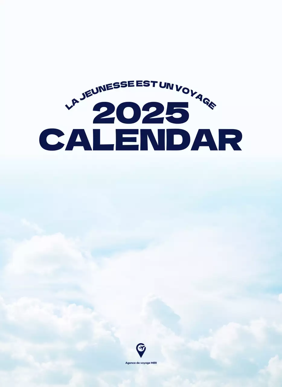 Calendrier de nettoyage des photos du ciel