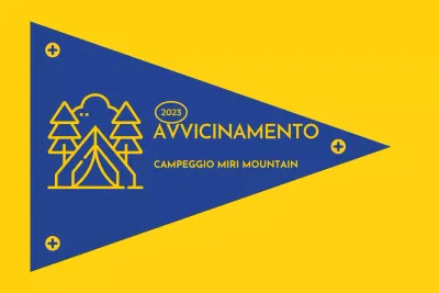 Progettare un campeggio con icone illustrate