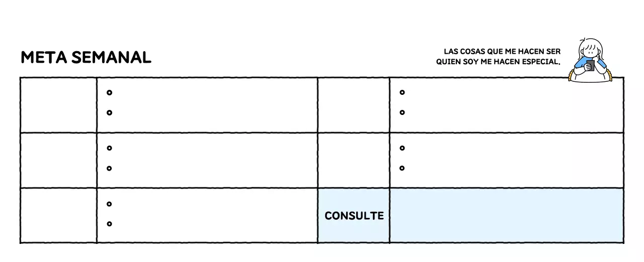 Calendario ilustrado con un bonito estilo de líneas