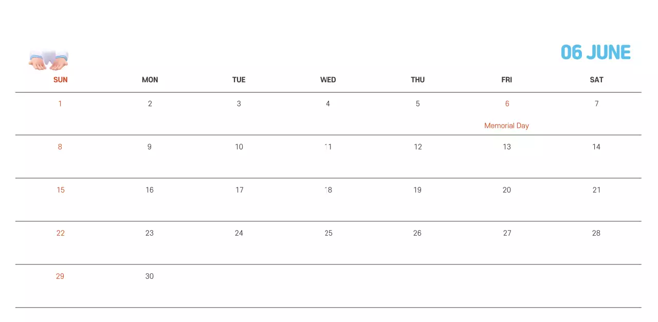 A holiday hospital with health and family themed illustrations and colorful accents