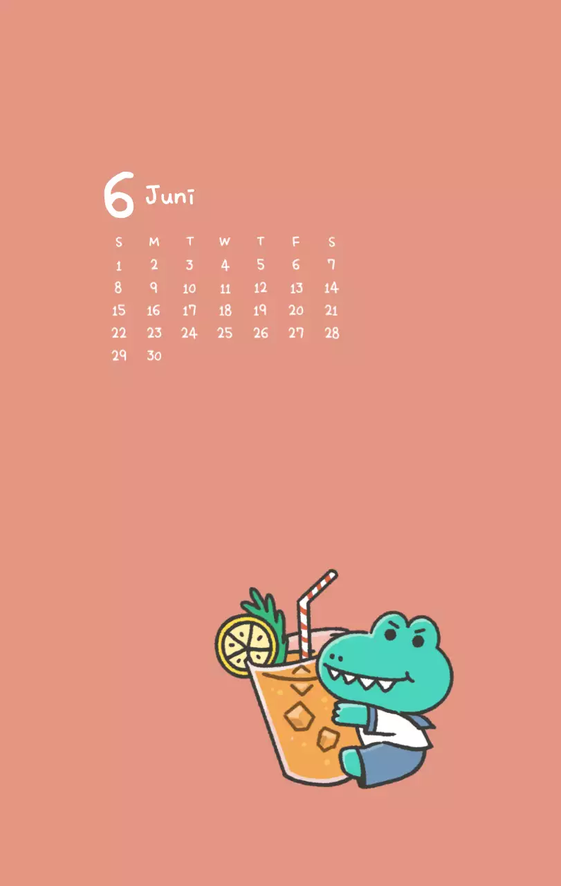 Ein Kalender mit einem niedlichen Ago-Illustrationskonzept