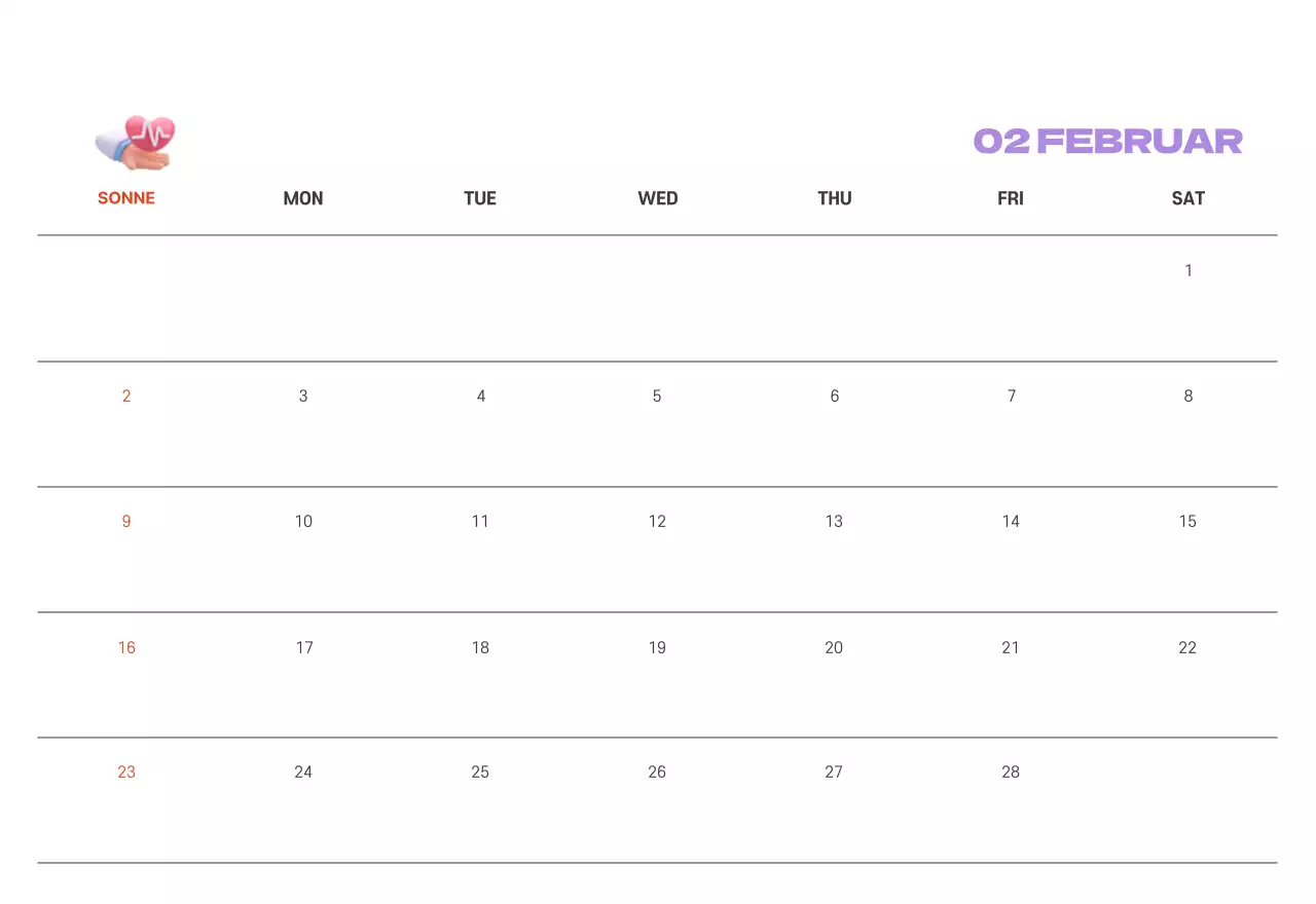 Ein festliches Krankenhaus mit Illustrationen zum Thema Gesundheit und Familie und farbenfrohen Akzenten