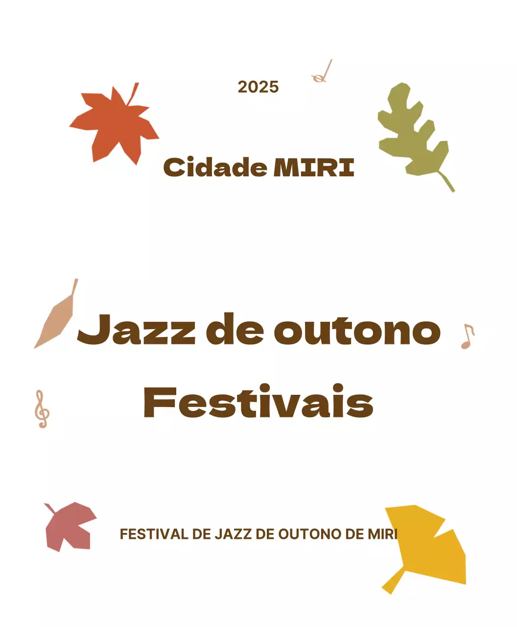Brown Vintage Jazz Music Festival