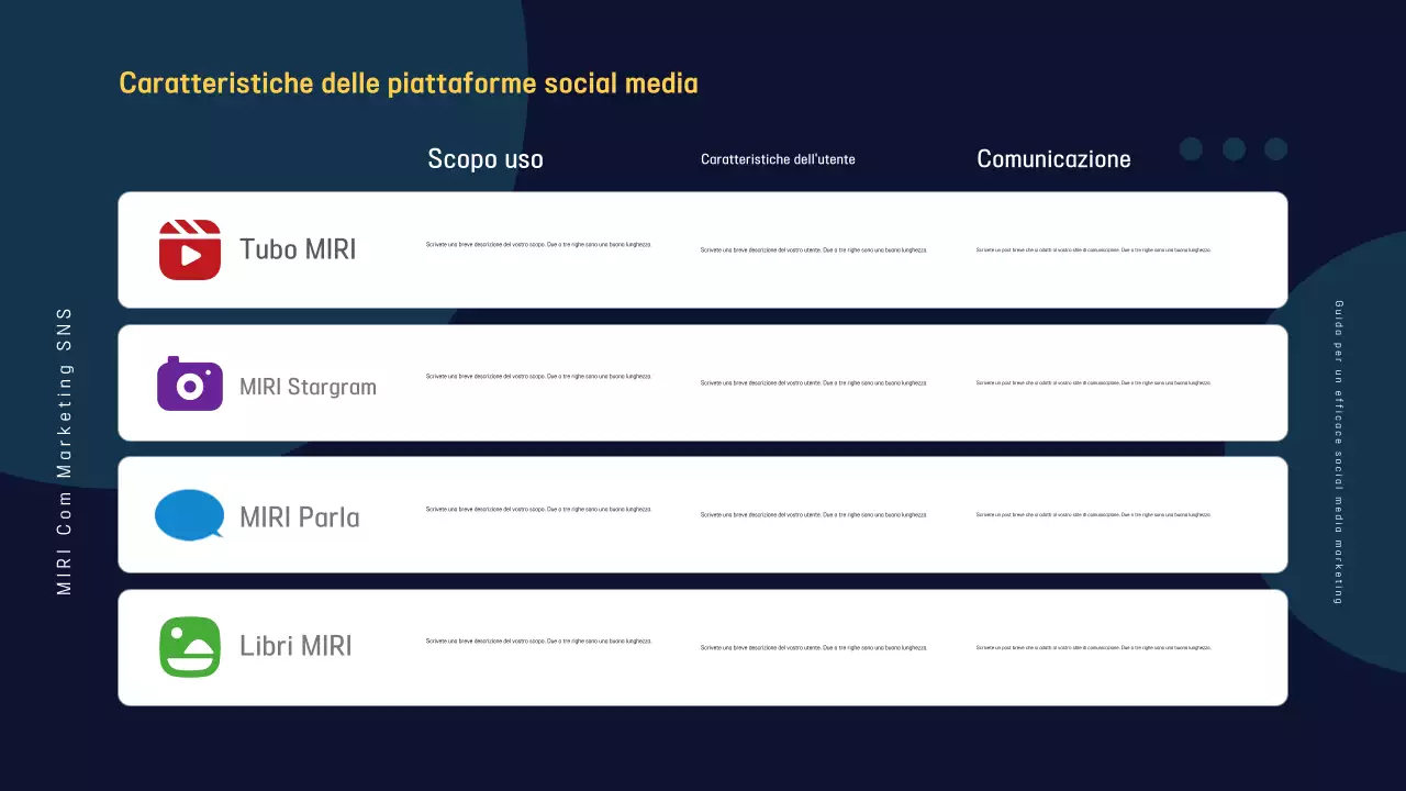 Promuovere la moderna guida al marketing del blu navy e dell'arcobaleno