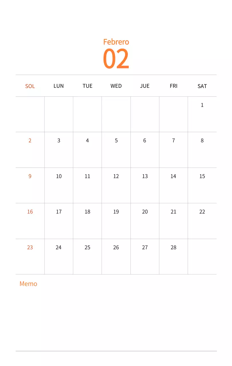 Calendario de Año Nuevo con cálidas ilustraciones