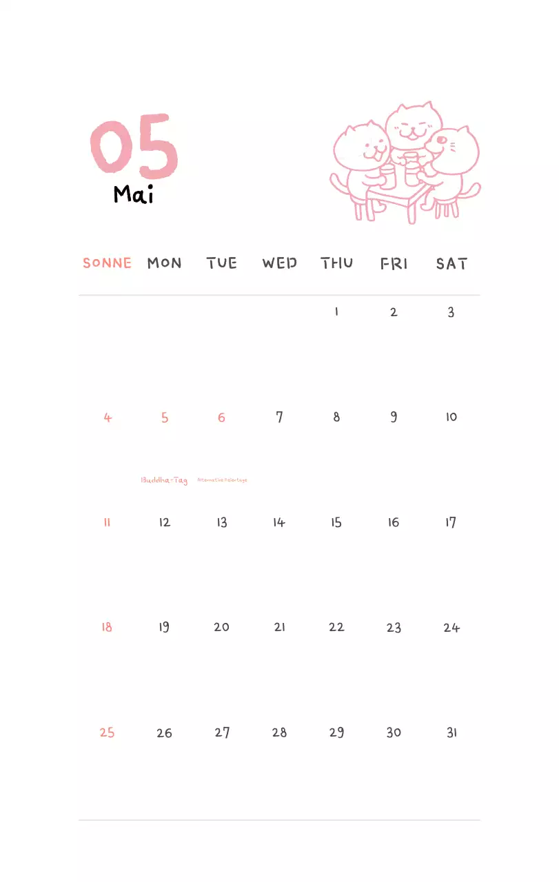 Tageskalender aus Elfenbein