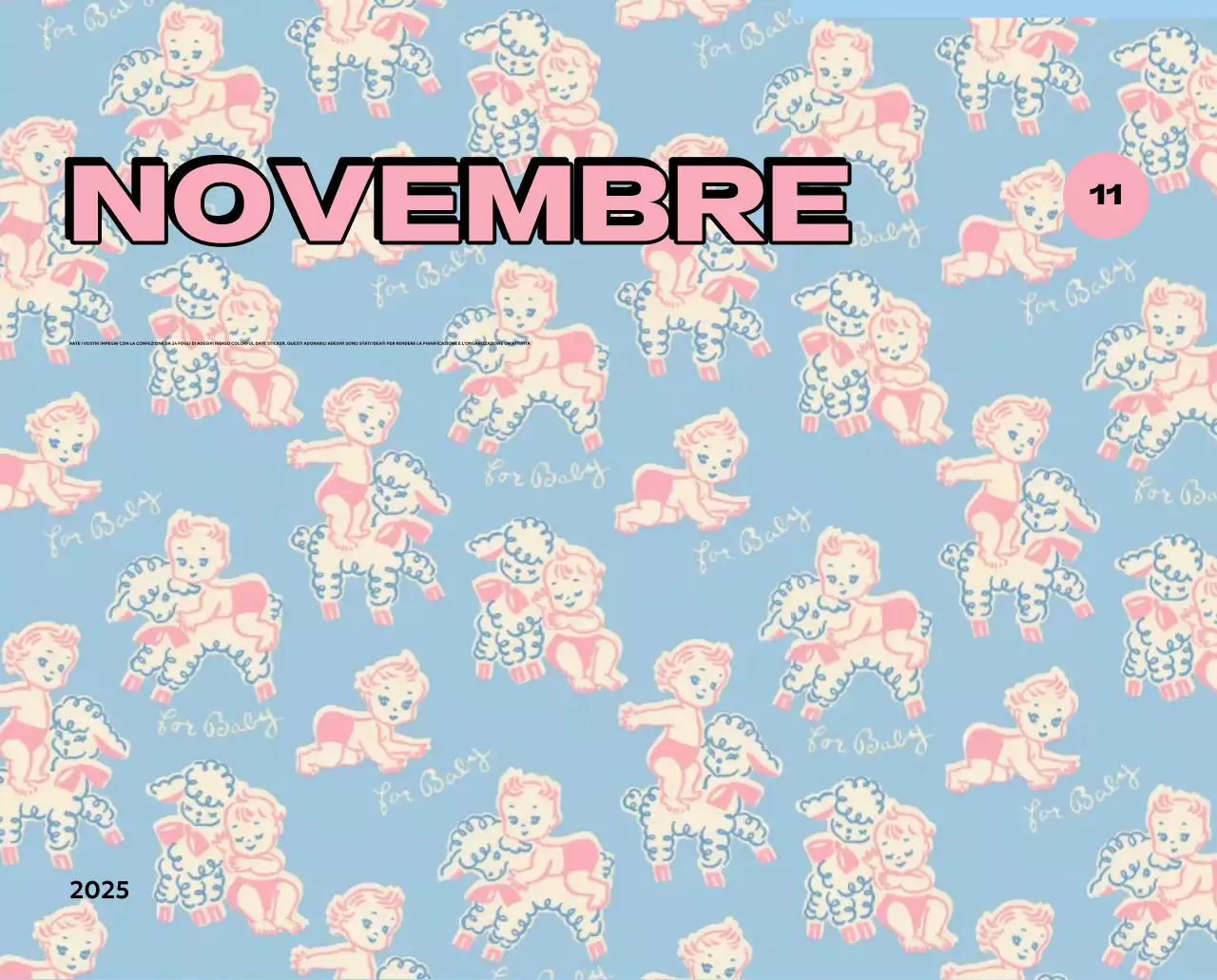 Calendari colorati con una varietà di illustrazioni retrò