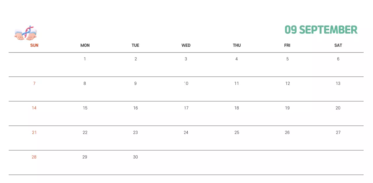 A holiday hospital with health and family themed illustrations and colorful accents