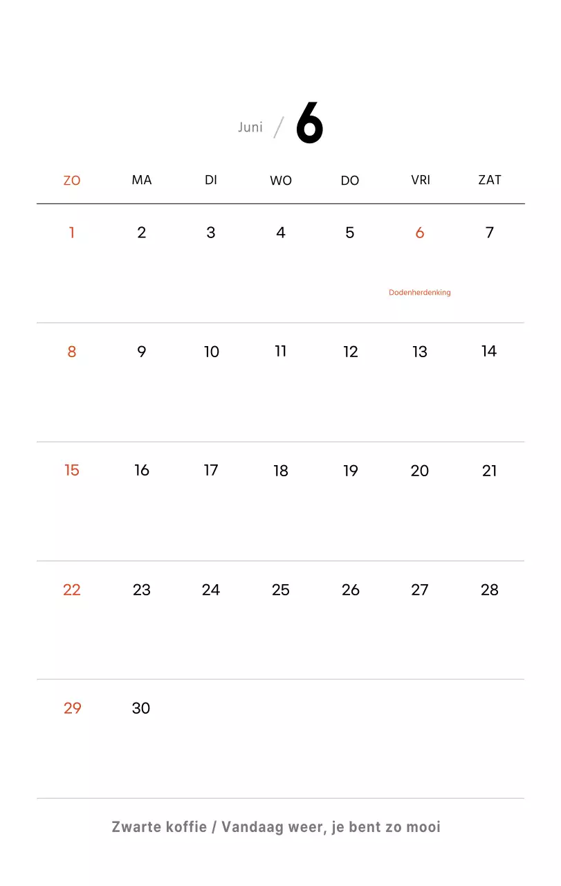 Eenvoudige bureaukalender met koffiefoto's voor cafés in witte tinten