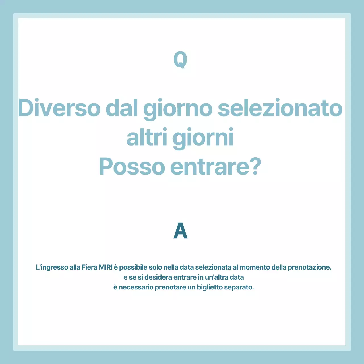 Azzurro semplice consegna di informazioni FAQ