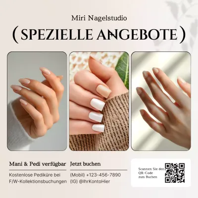 beige modern nail promotion