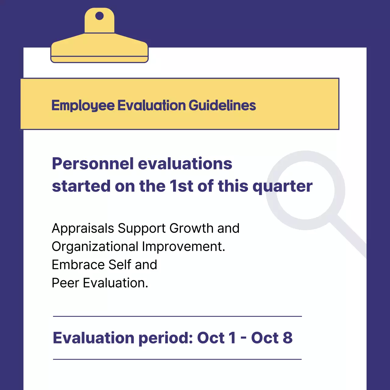 Guia de avaliação profissional amarela Instagram Carousel
