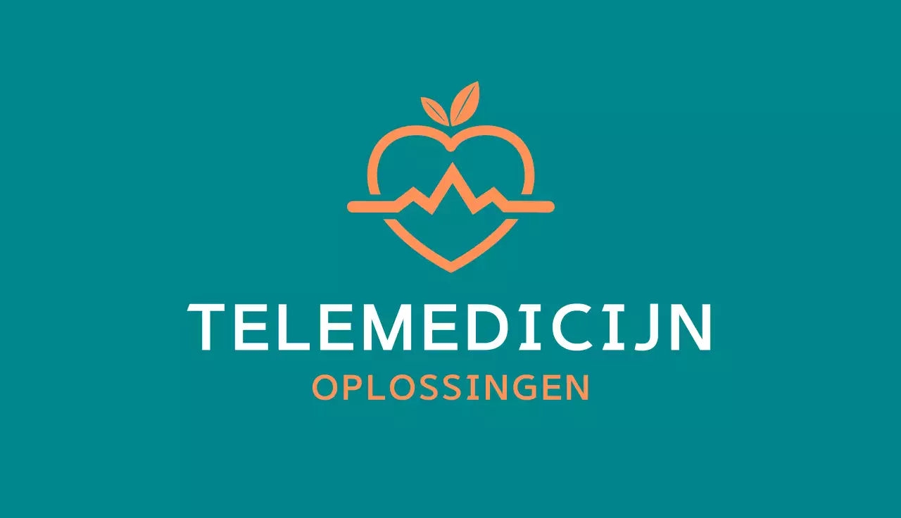 groenblauwe moderne telegeneeskunde kaart