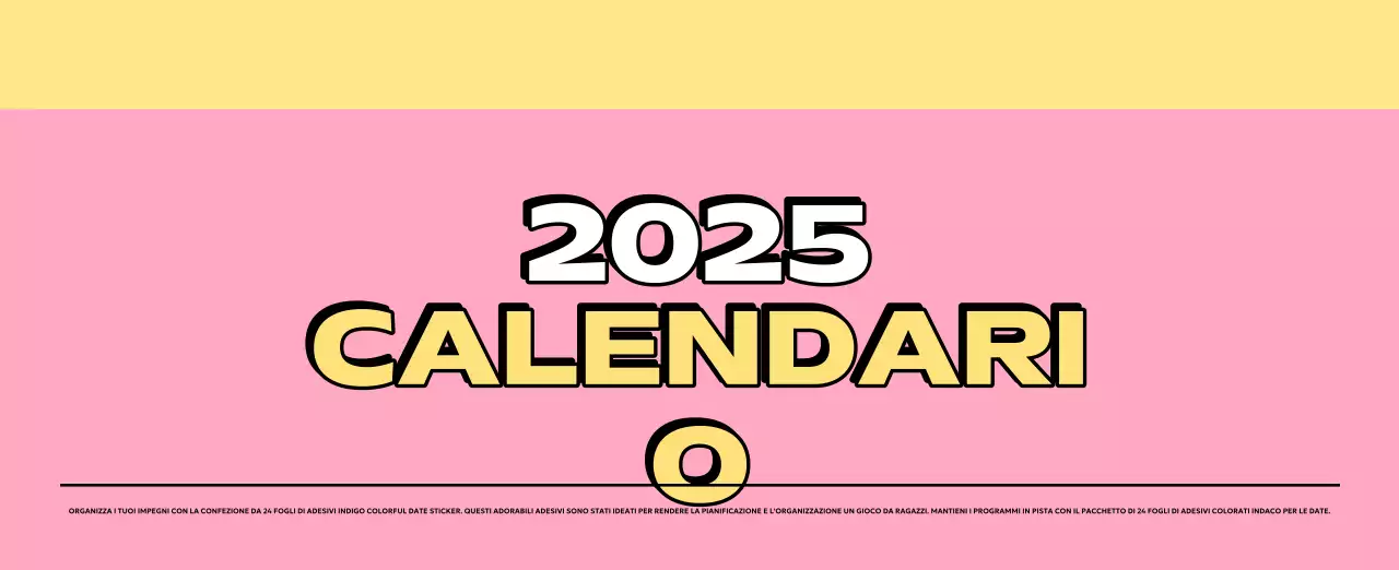 Calendari colorati con una varietà di illustrazioni retrò