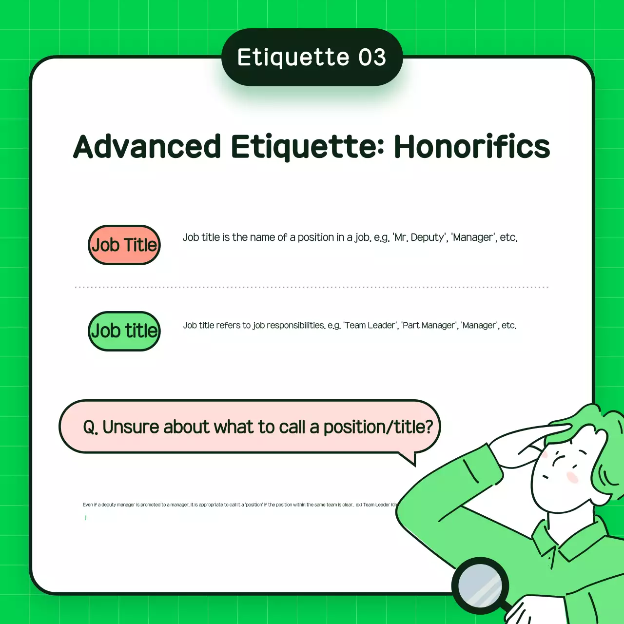 Green Simple Workplace Guide Instagram Carousel